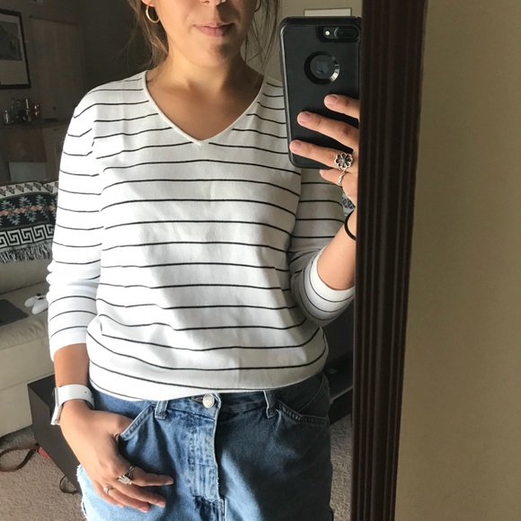 3 for 15 Chico’s Striped Shirt - Picture 2 of 6